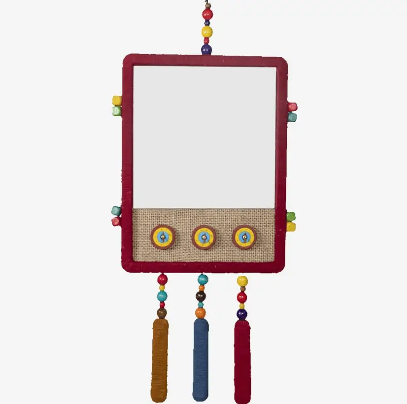 Rock mirror-M3-10013-With key holder